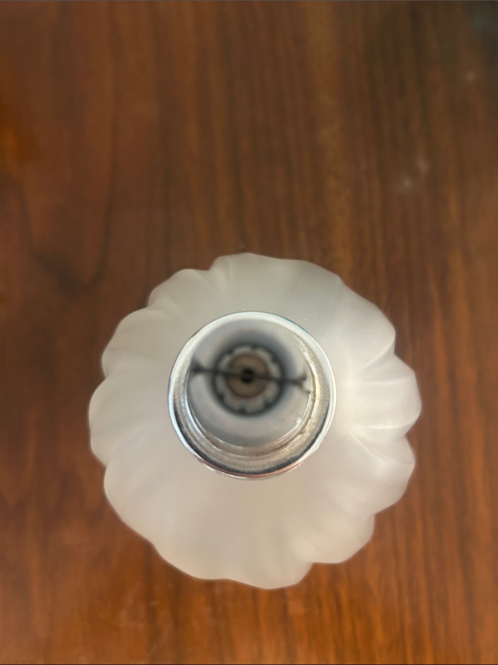 Vintage Lampe Berger Frosted Swirl Fragrance Lamp Made in France - Picture 3 of 6